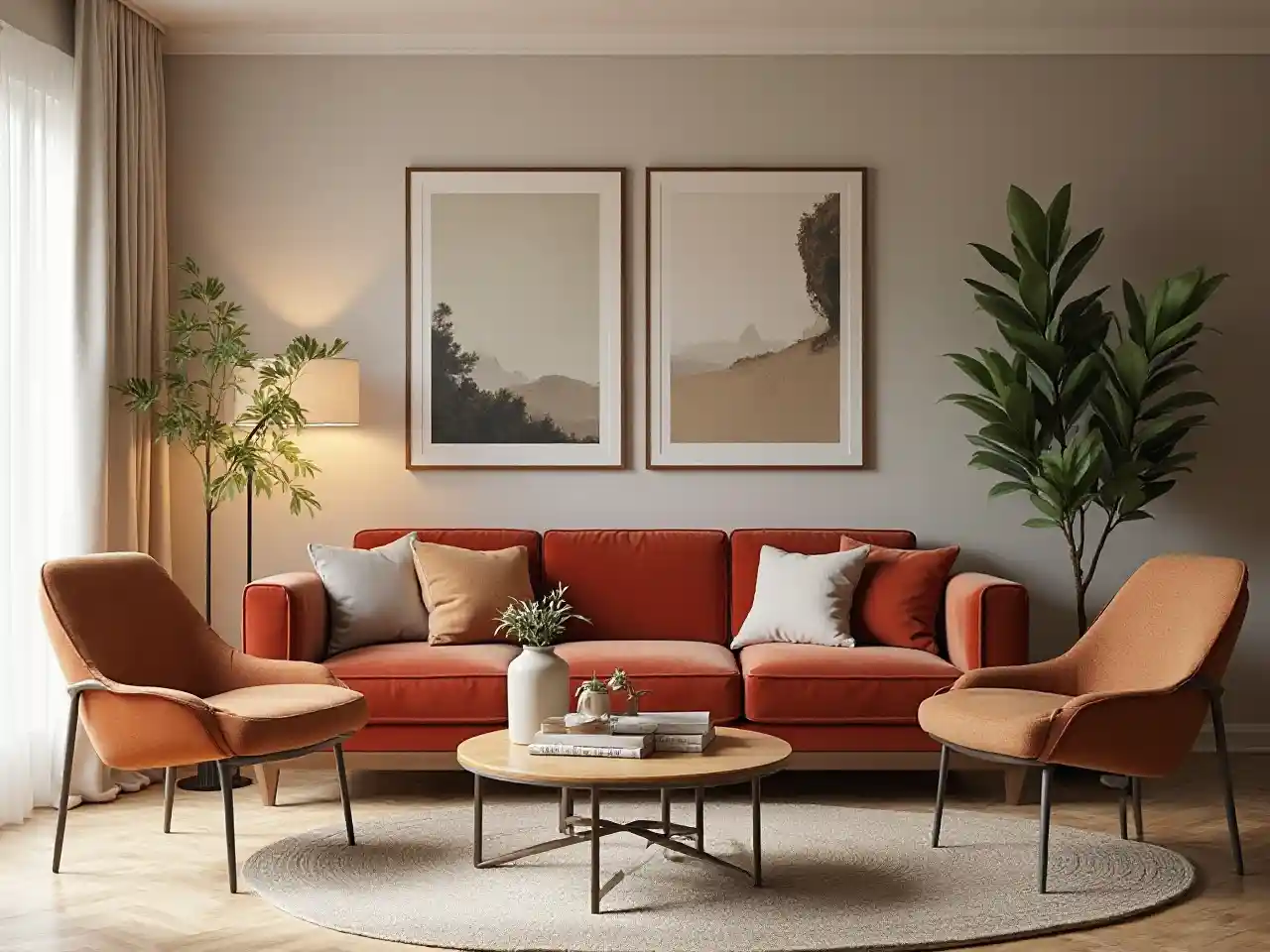 Salotto minimalista moderno