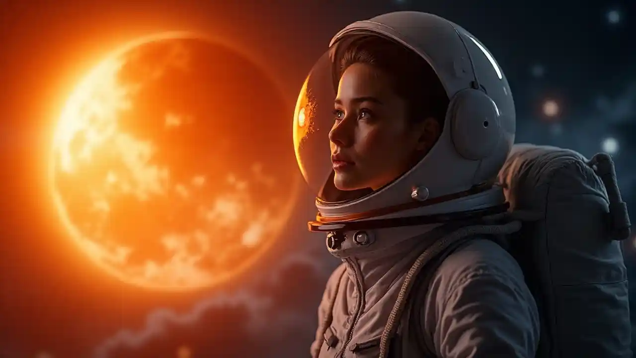 Cinemática espacial do eclipse de astronautas