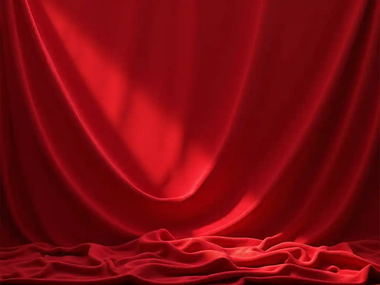 Red Velvet Fabric Light