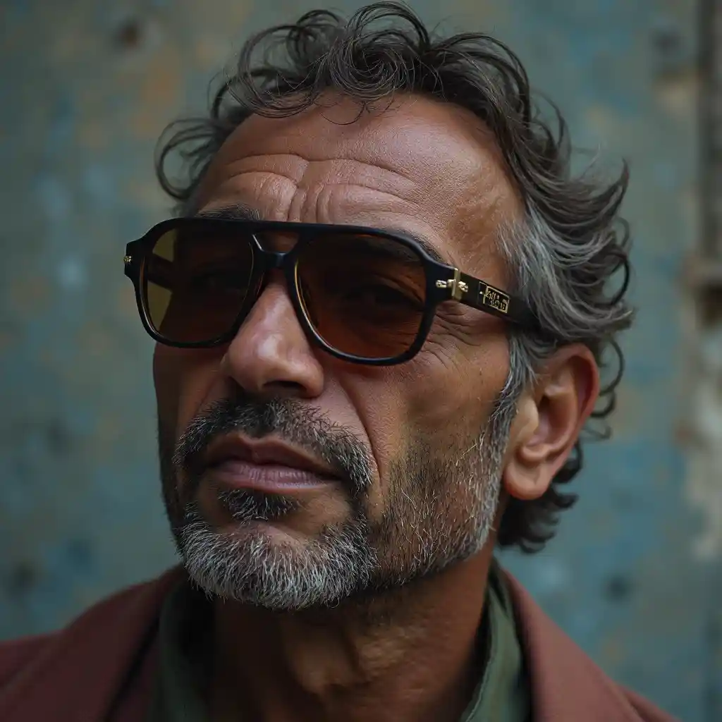 Mann solbriller episk