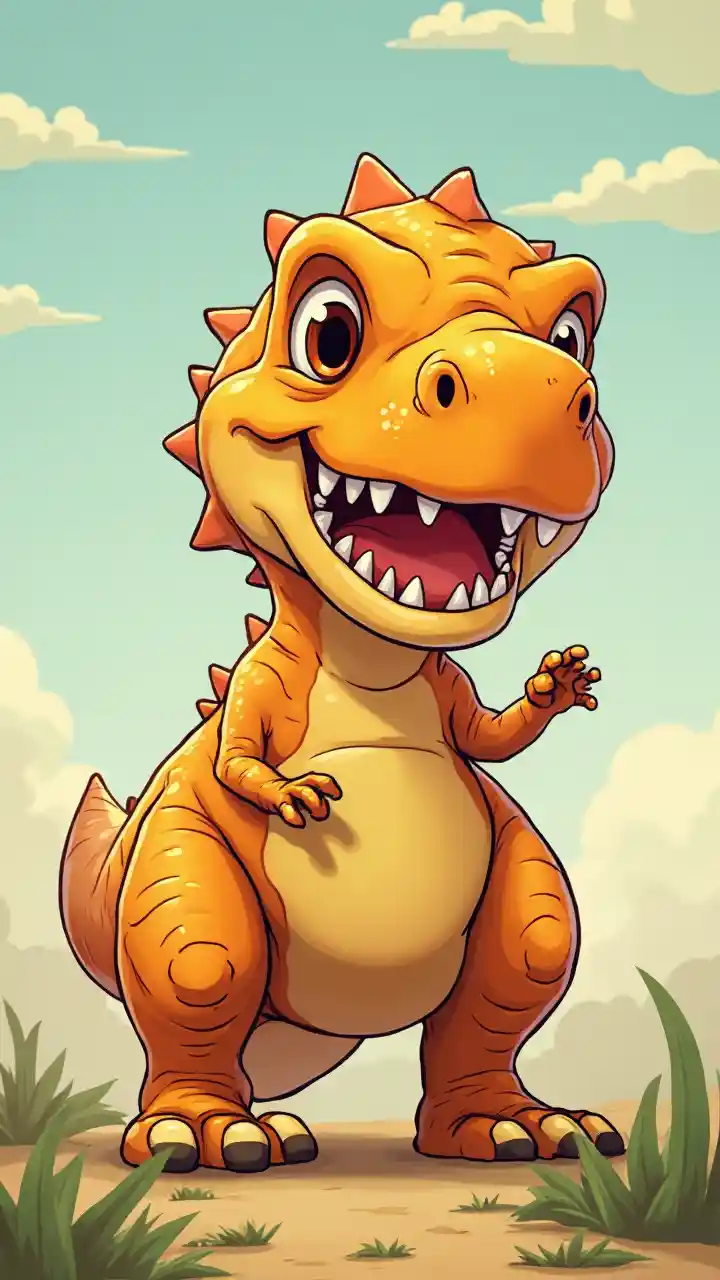 Cartoon T-Rex Illustration