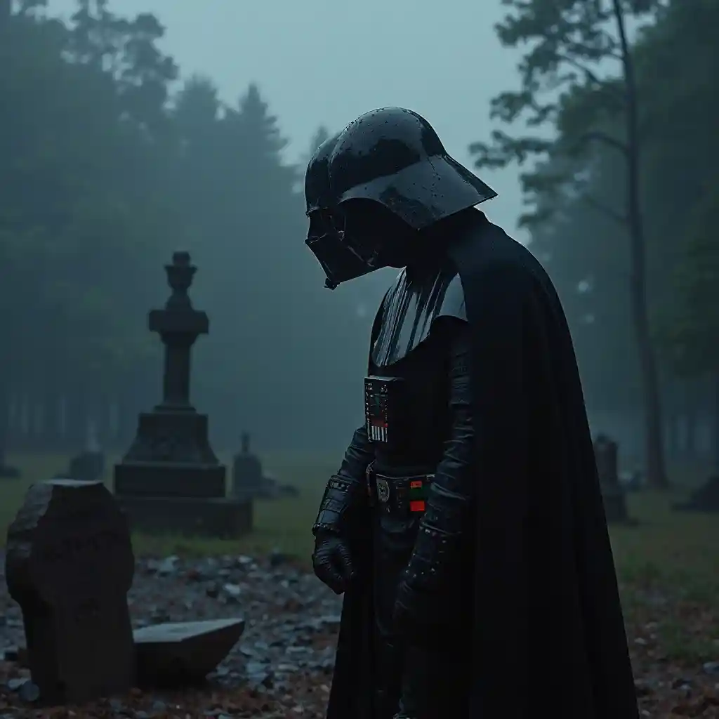 Dark Rainy Vader Scene