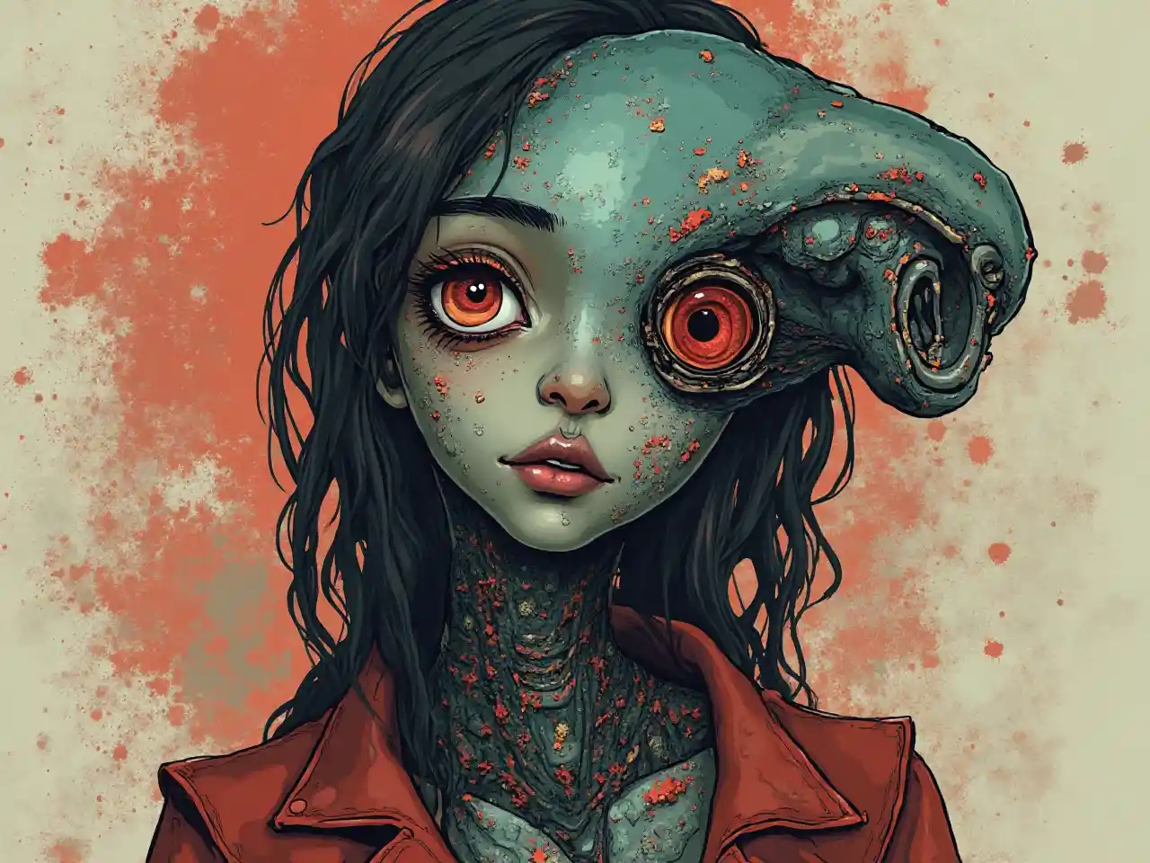 Girl Alien Art