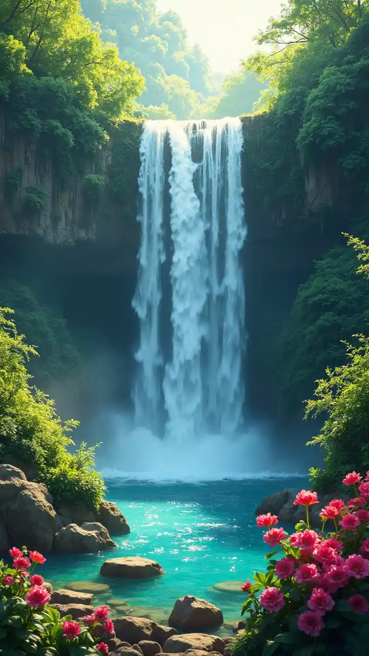 Mandhari ya Maporomoko ya Maji