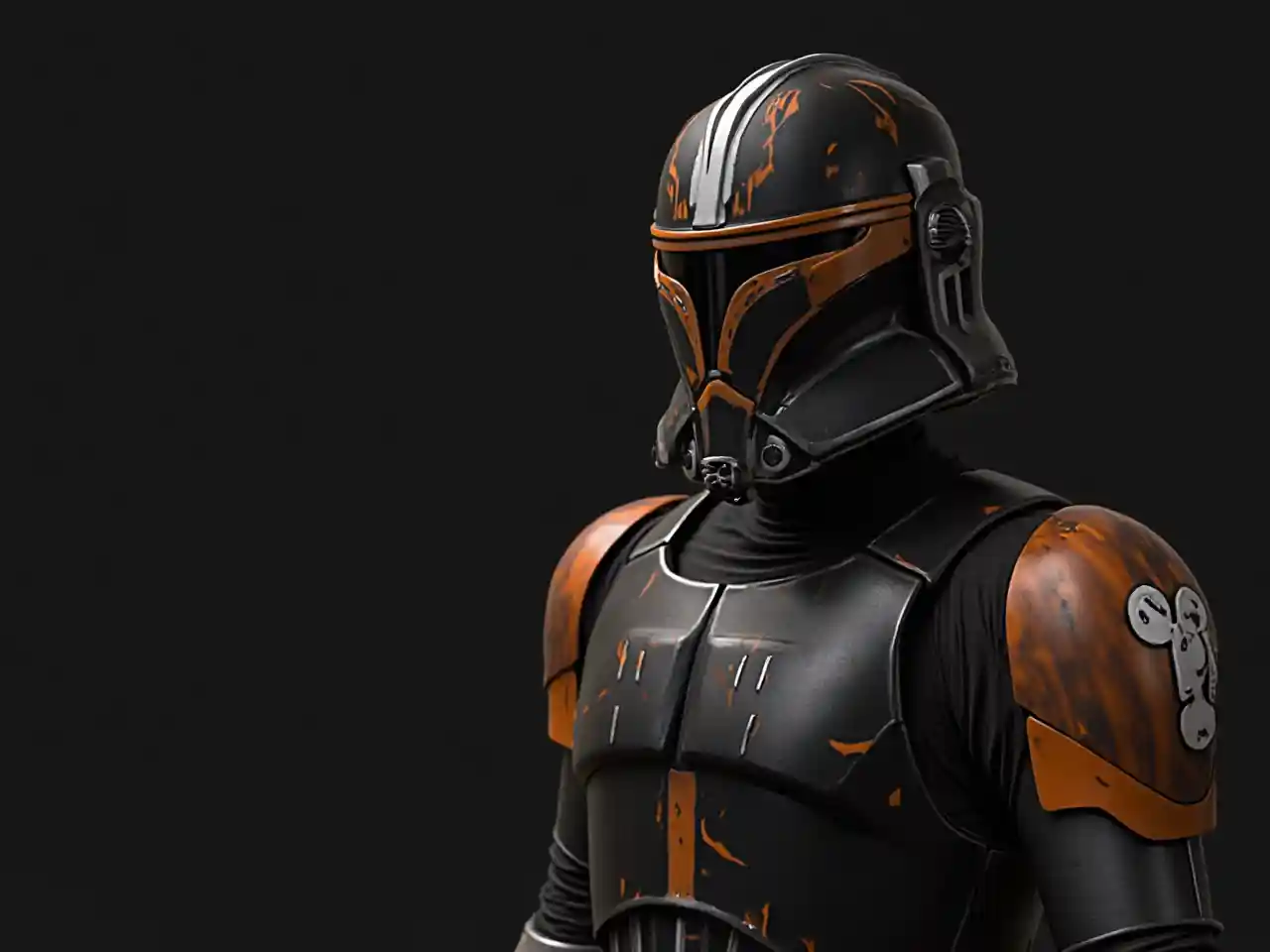 Armadura de casco de soldado clon