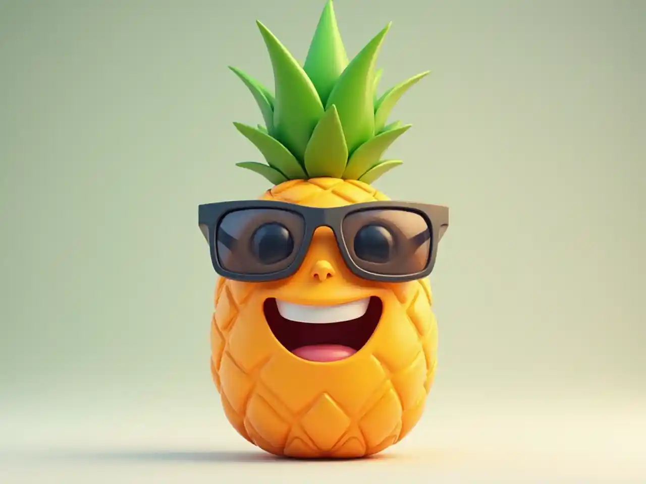 Selamat Pineapple Sunglasses Kartun