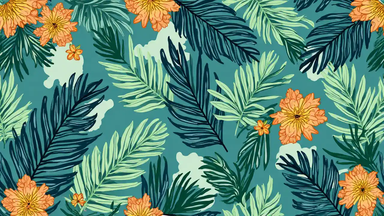 Patrón tropical Textura sin costuras