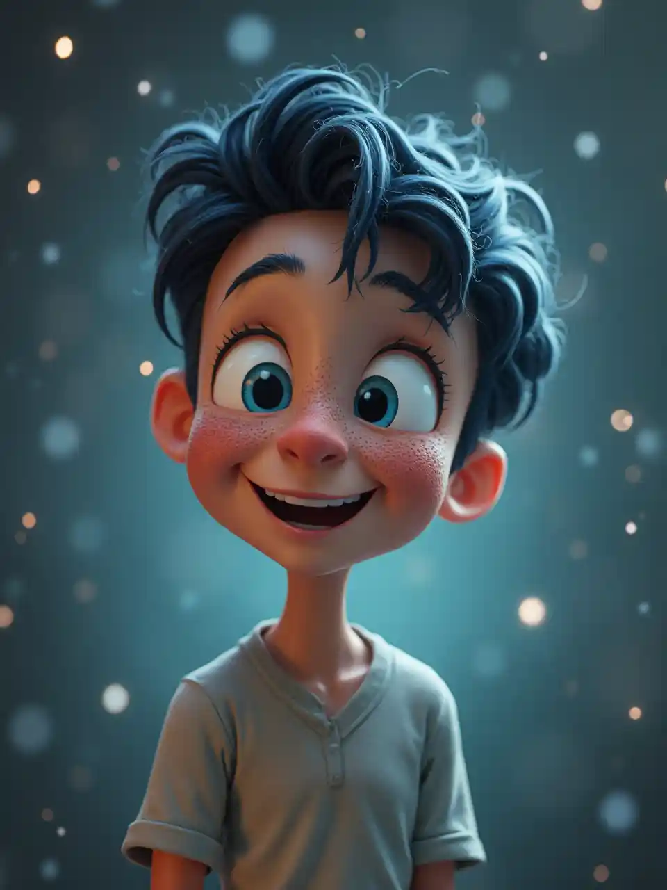 Animiertes lächelndes Bild