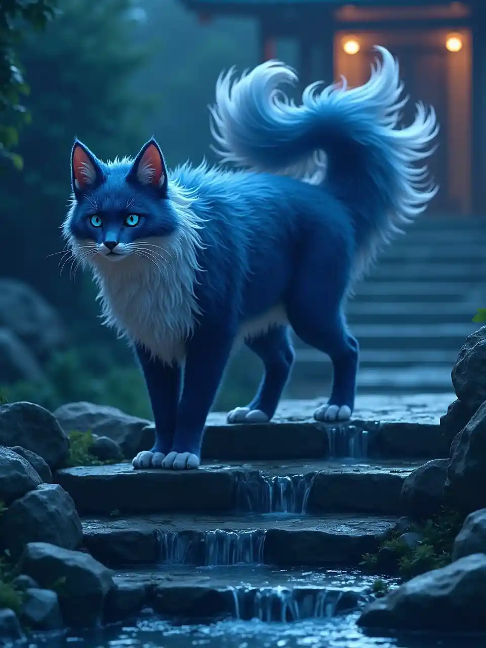 Blue Kitsune