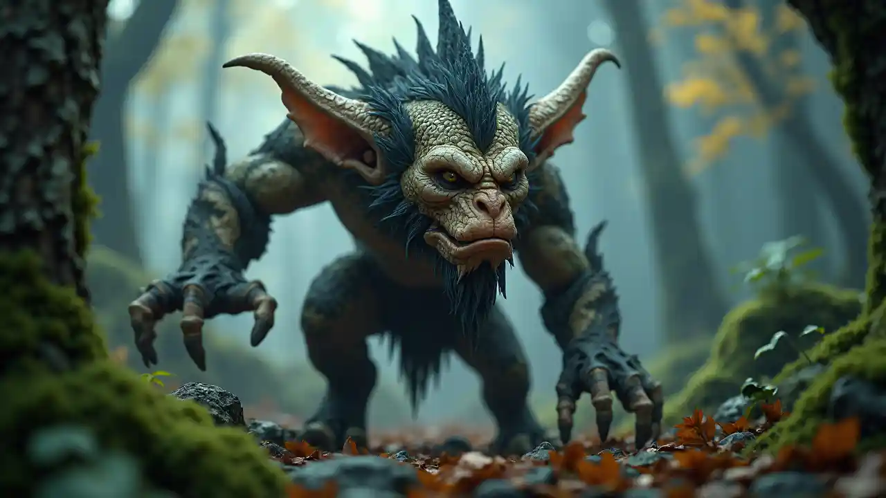 Render ya kiumbe cha fantasy