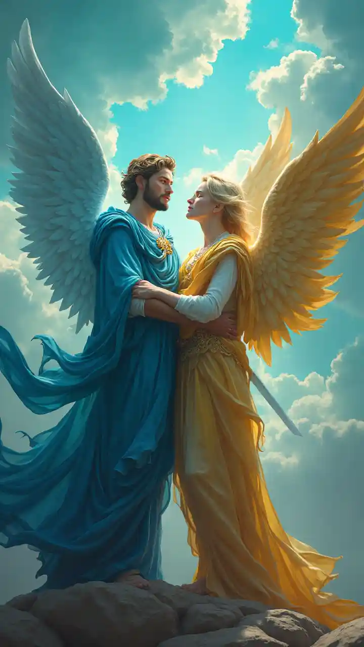 Malaika Wakuu Wenye Rangi ya Turquoise