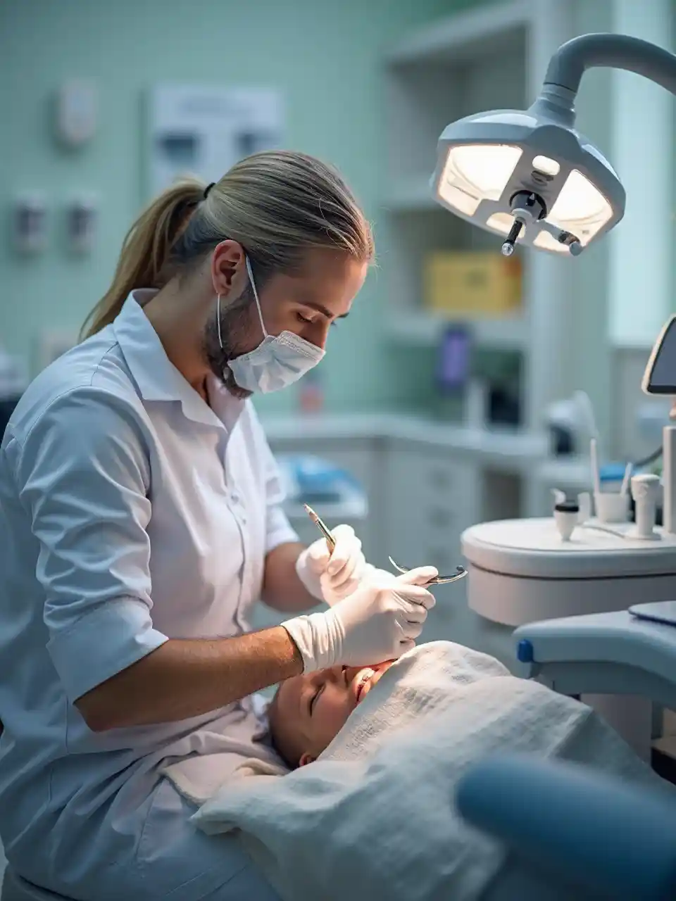 Ilustrasi operasi gigi