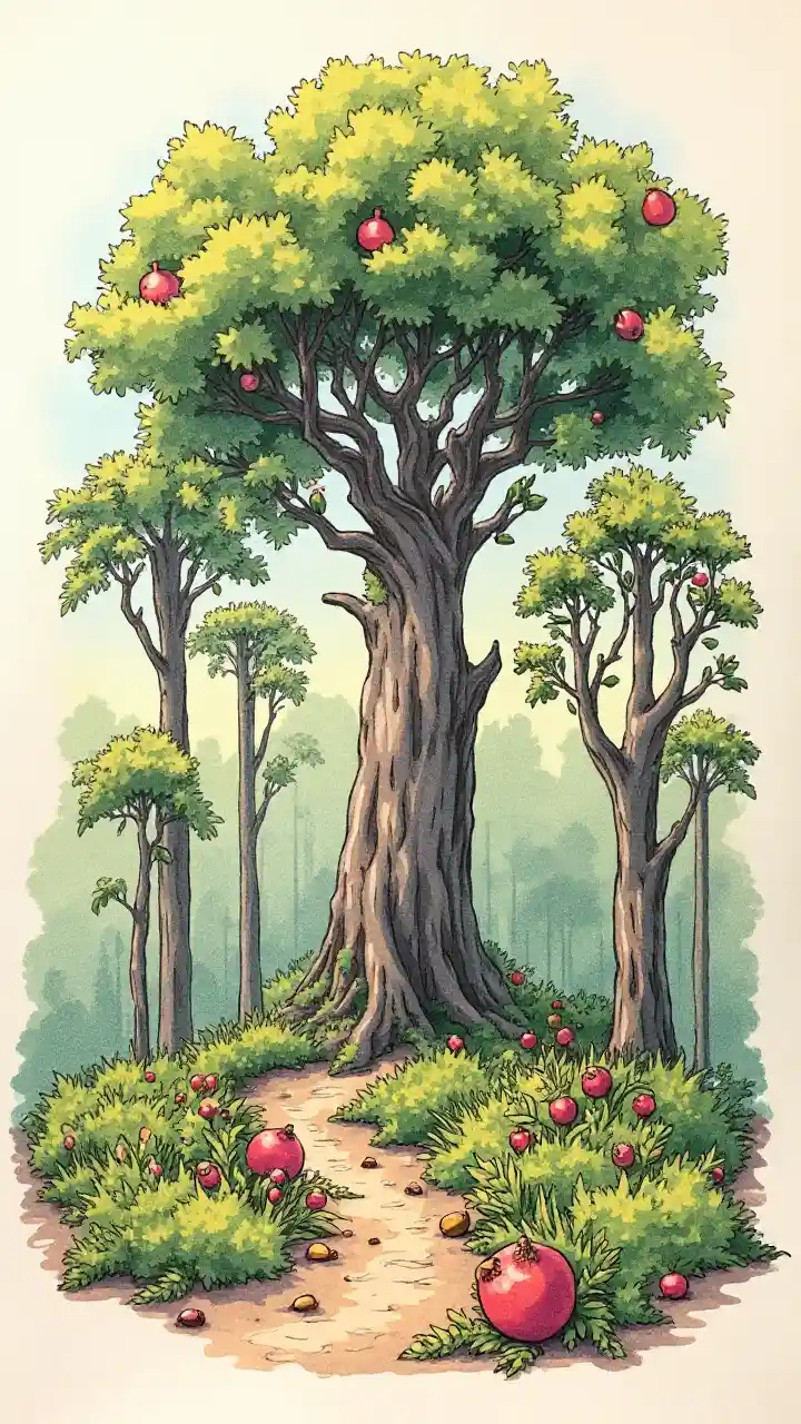 Mchoro wa Miti ya Msitu