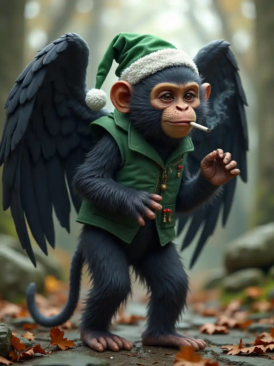 Scimmia in giubbotto