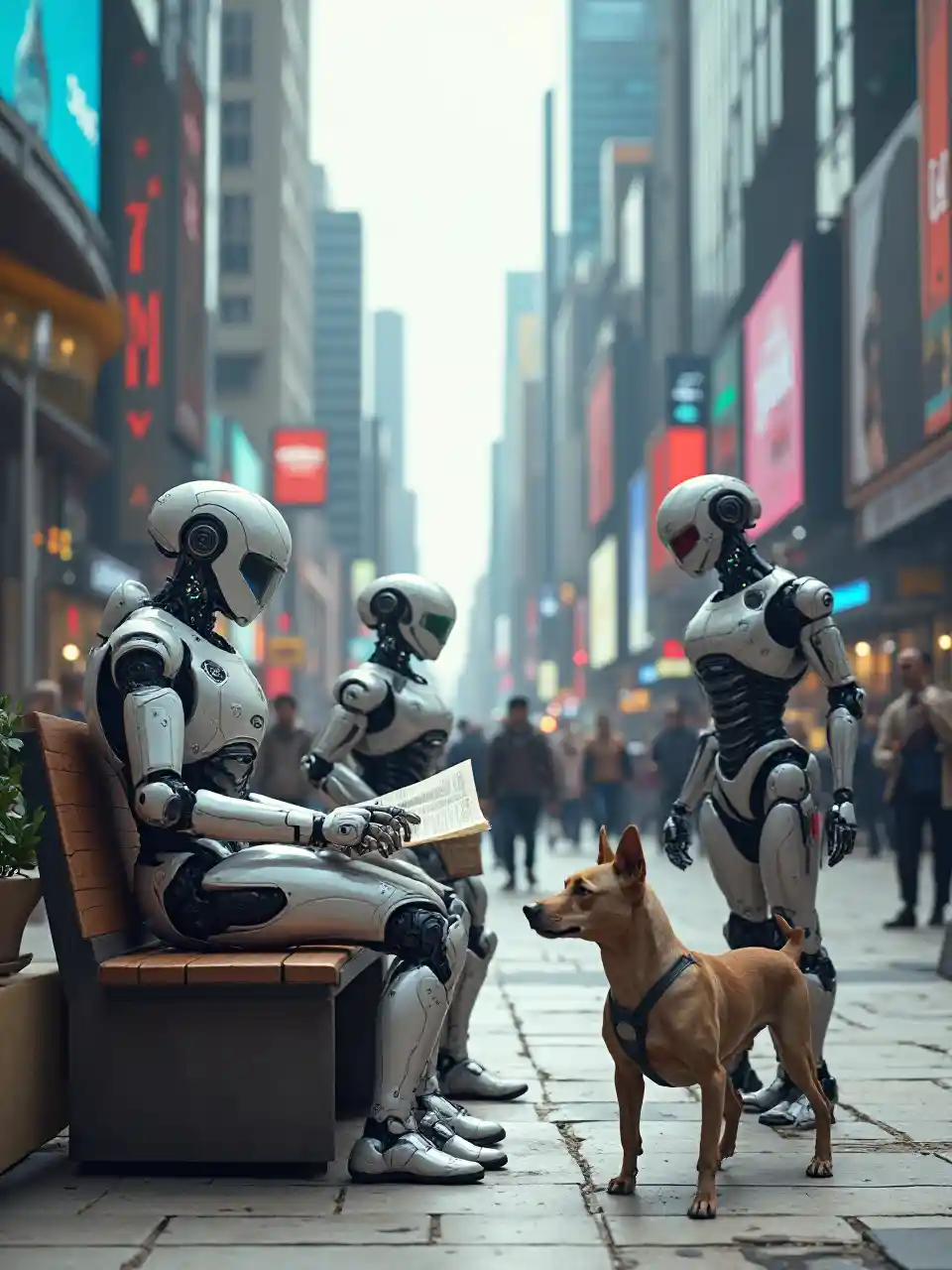 भविष्यवादी रोबोट स्क्वायर