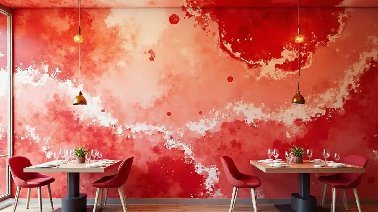 Desain Mural Abstrak