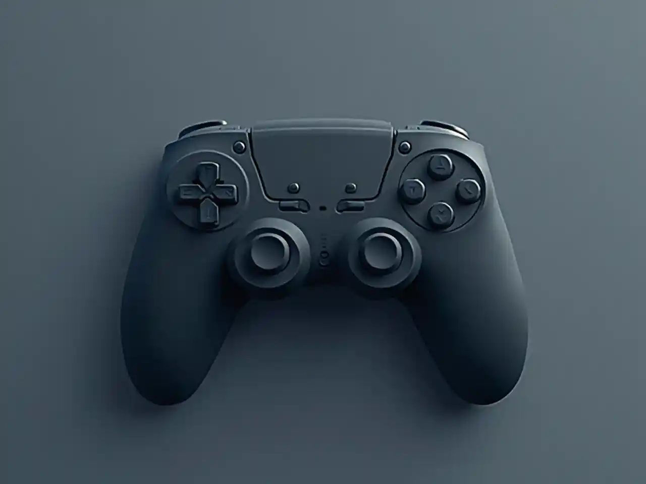 Minimalist Game Controller Emblem Inspired by Sculpture