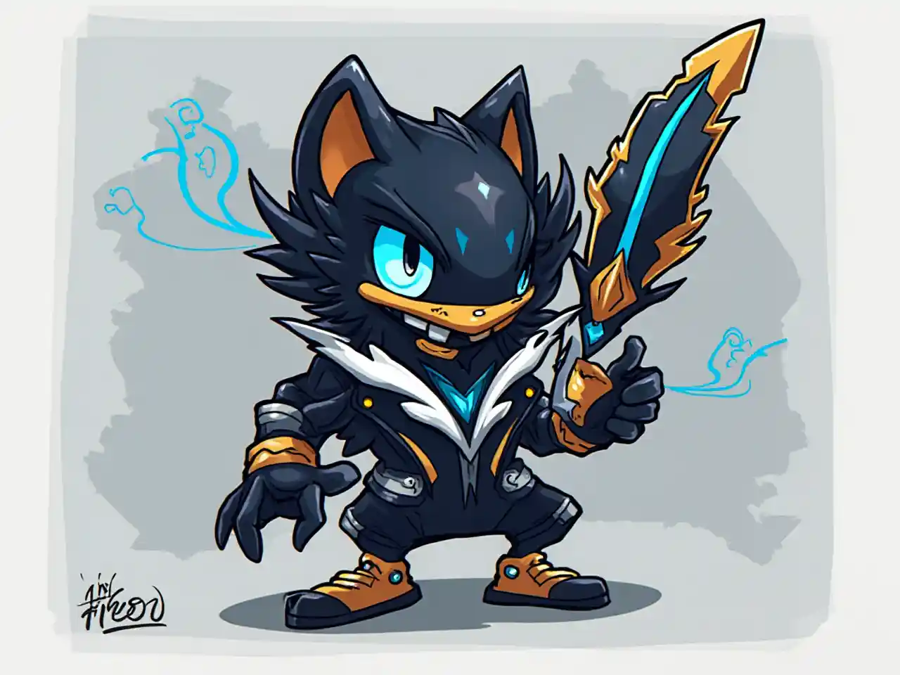 Mascot ya Mtiririko wa Wino