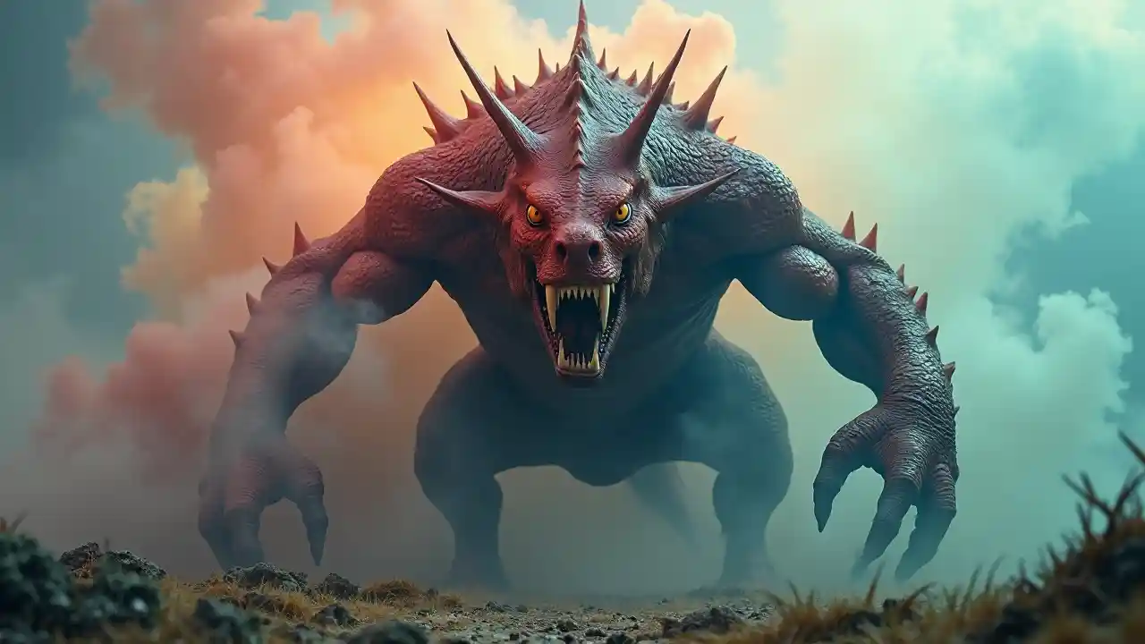 Dừng chân dung quái vật