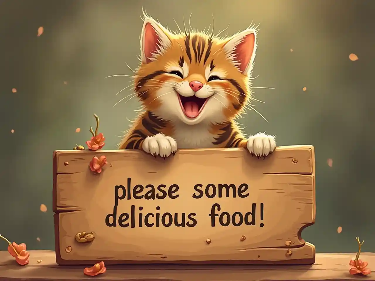 Anak kucing tabby yang lucu