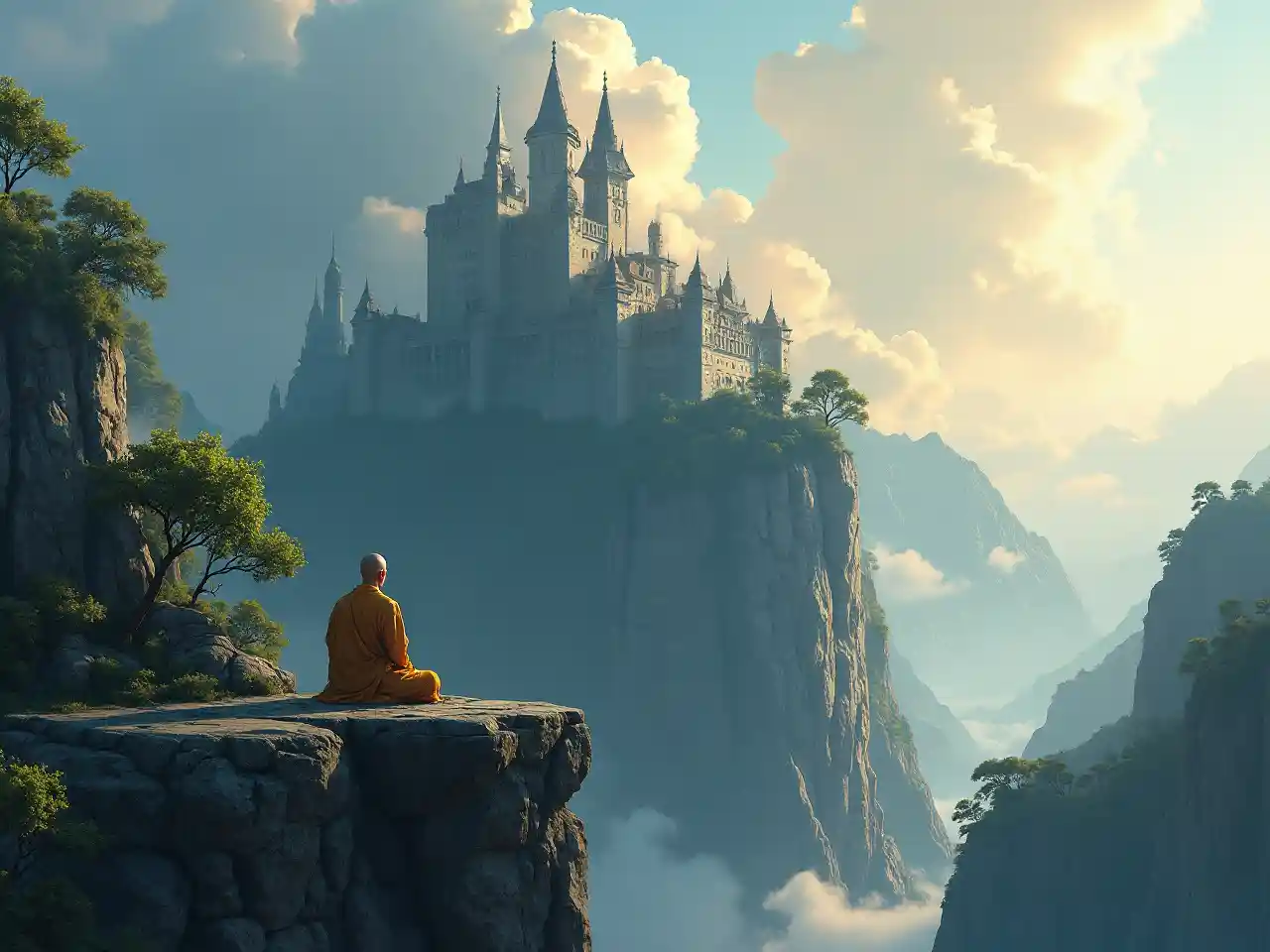 Castle Meditation Scene