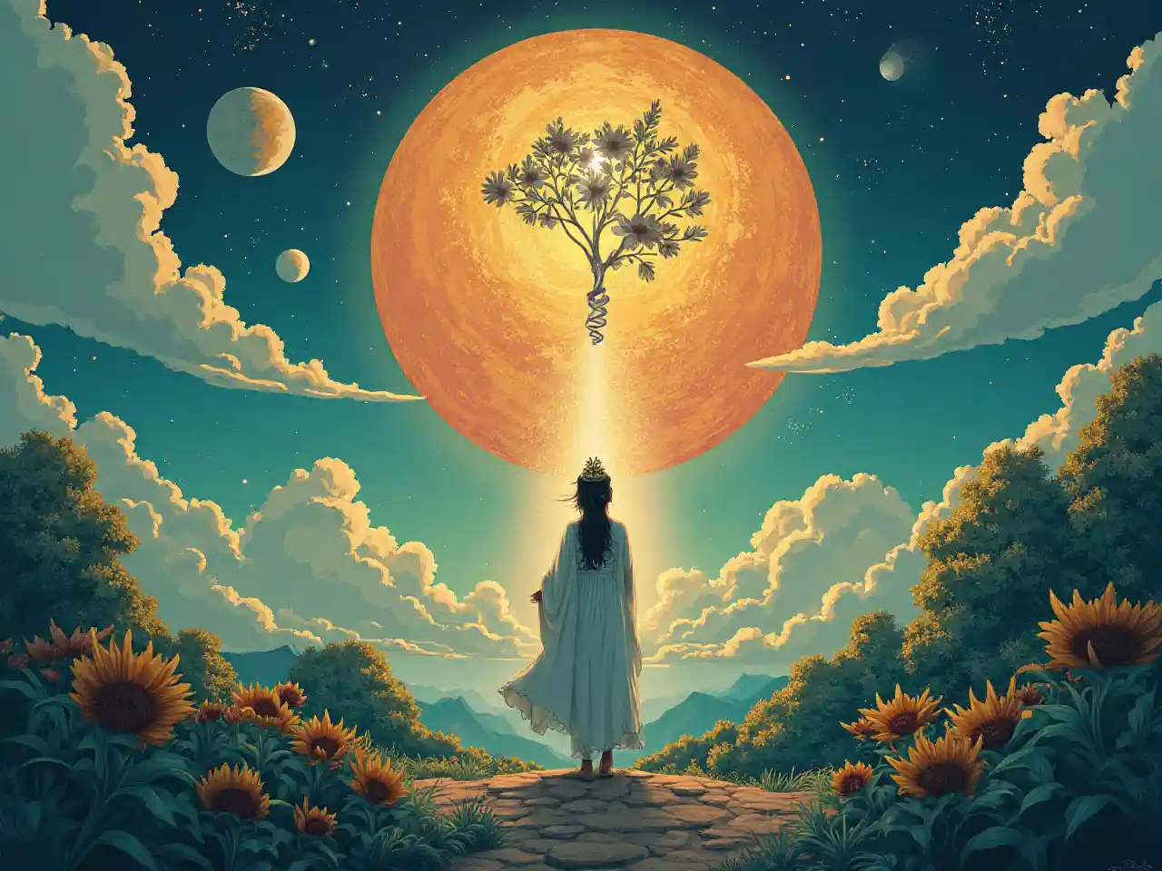 Illustration von Mutter Erde