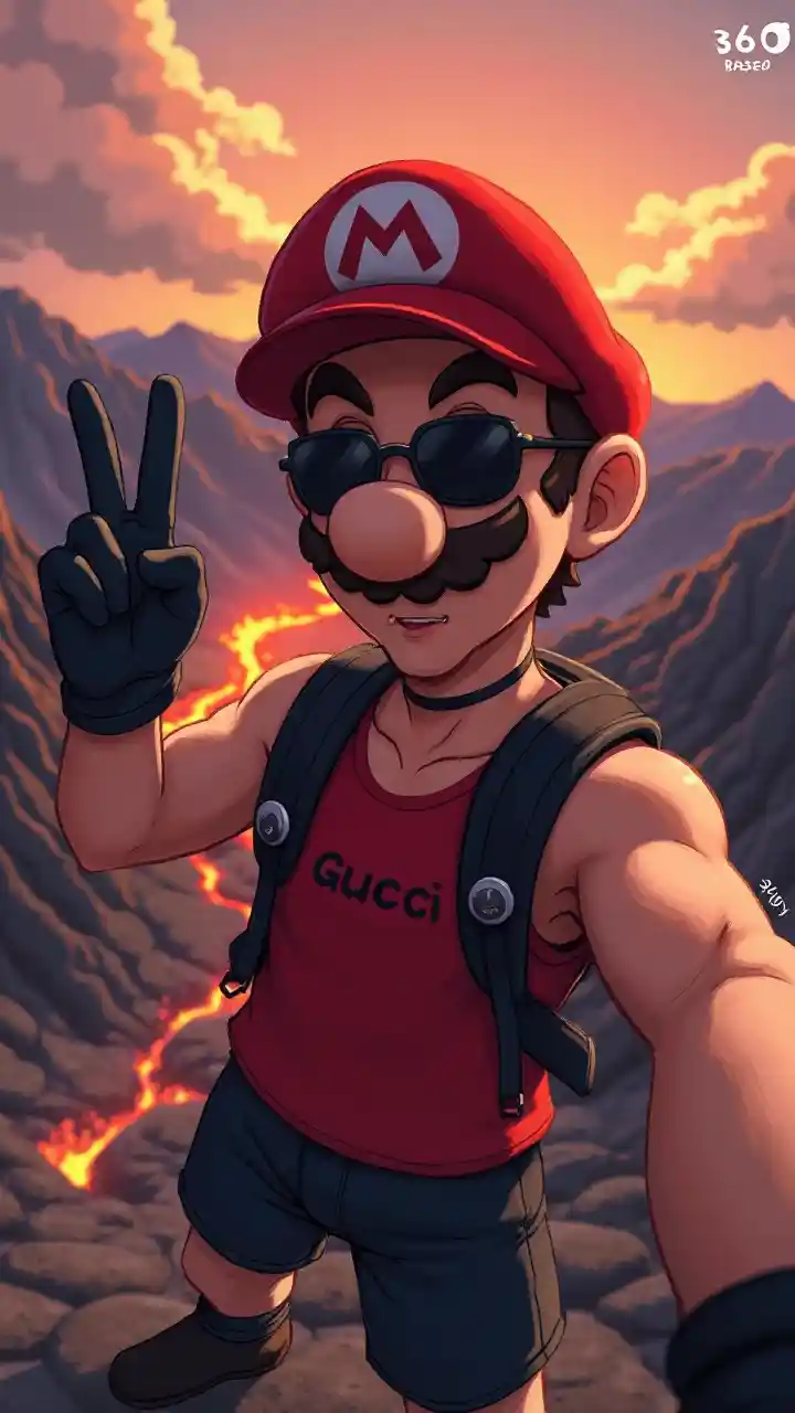 Mario nghệ thuật kỹ thuật số