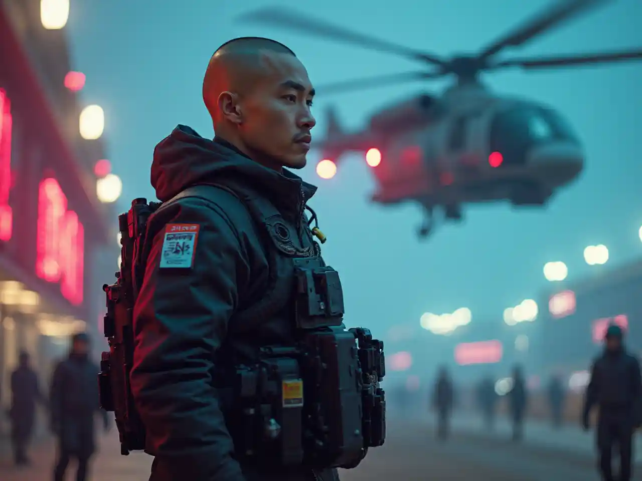 Cyberpunk Prajurit Wu Jing