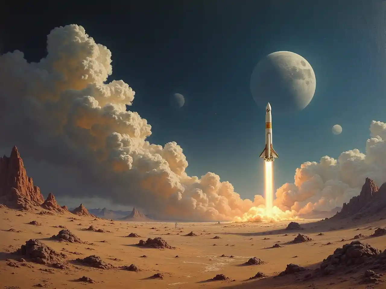 Sanaa ya Kuwasili Kwenye Mwezi