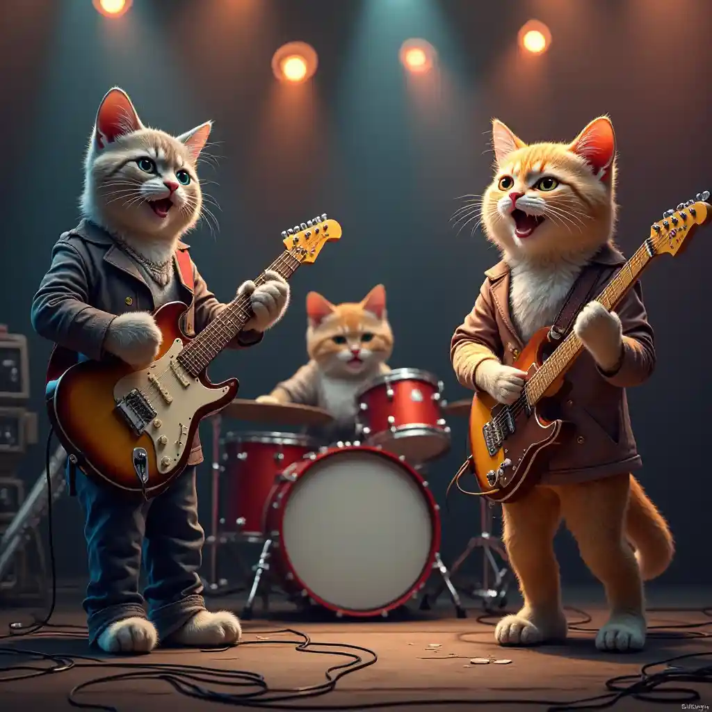 Ban nhạc rock mèo