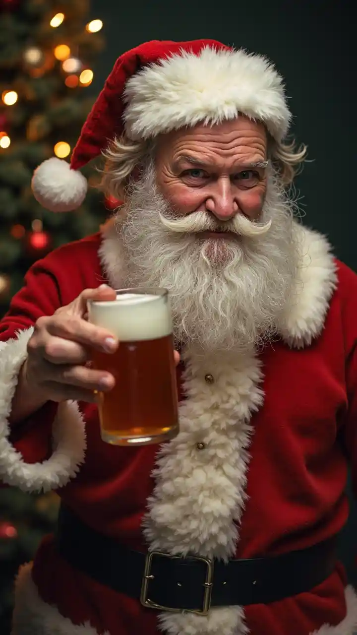 Wakati wa Santa Kunywa Bia