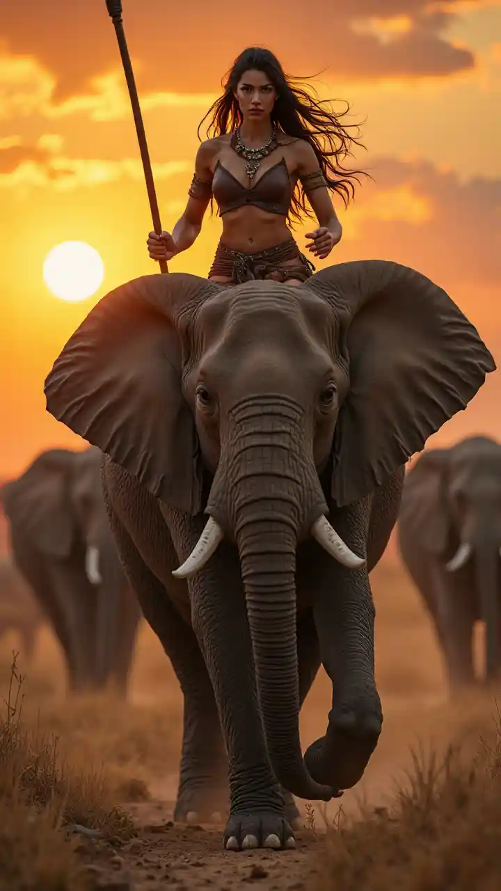 Mshindi Akiwa Juu ya Tembo