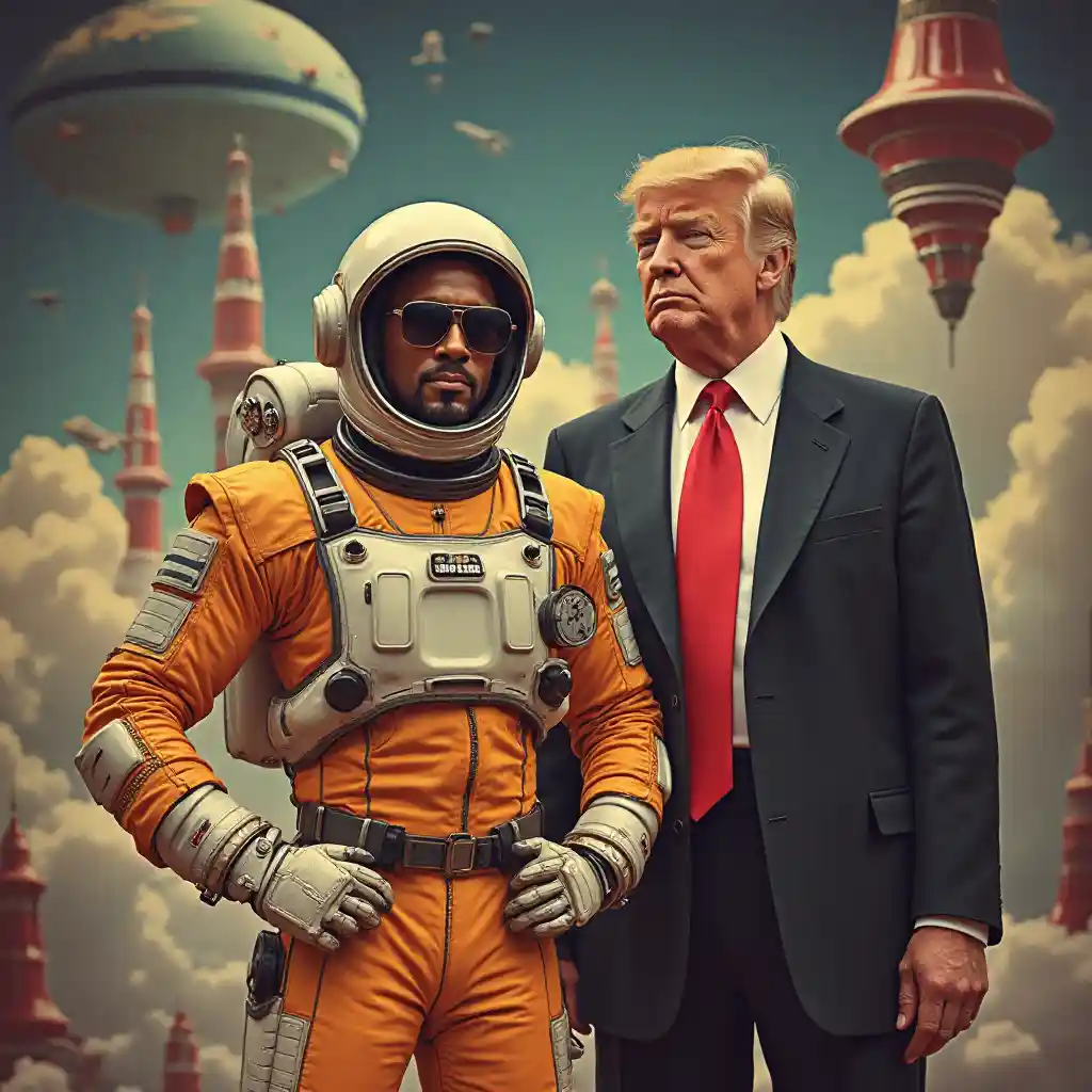 Incontro retro nello spazio