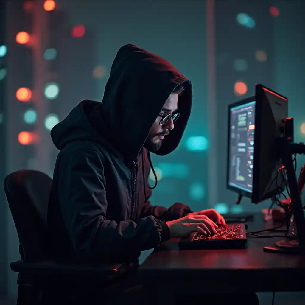 Hacker de ataque de phishing