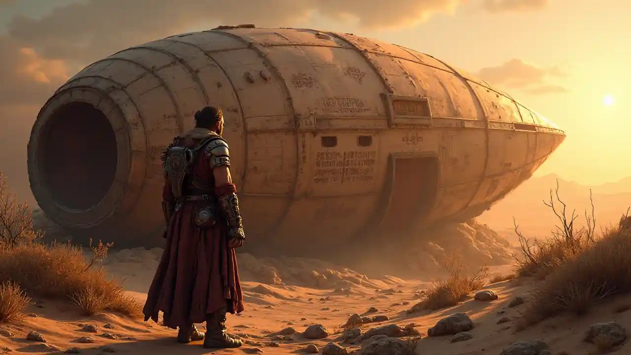 Avventura aliena nel deserto