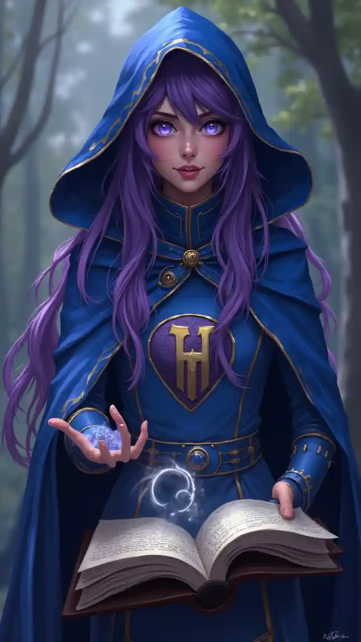 ਜਾਮਨੀ ਵਾਲਾਂ ਵਾਲਾ ਜਾਦੂਗਰ