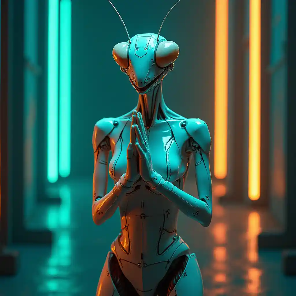 Angry Praying Mantis