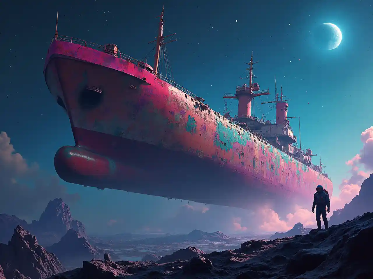 Seni Ruang Angkasa Futuristik