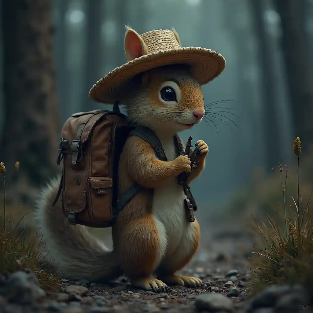 Squirrel ya Cyberpunk