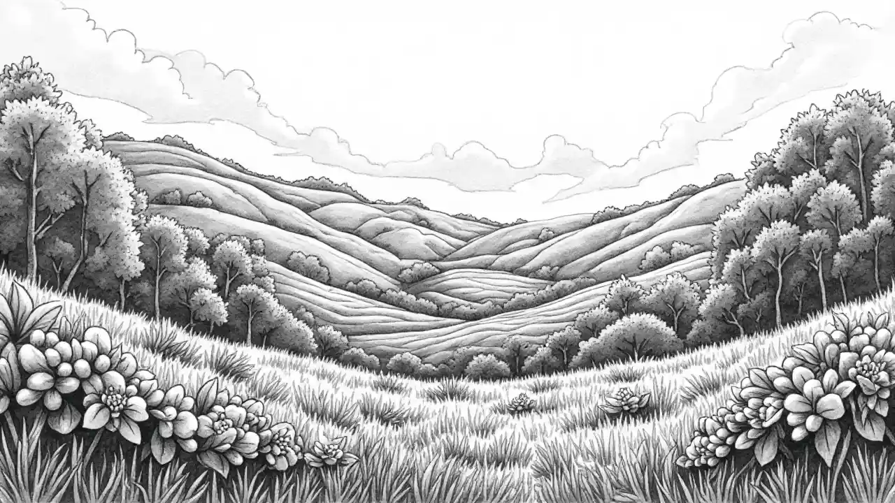 Picha ya Shamba la Kahawa