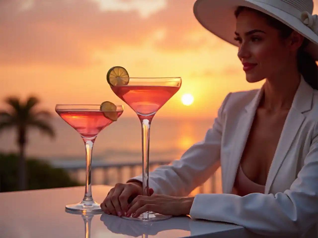 Cocktail coucher de soleil