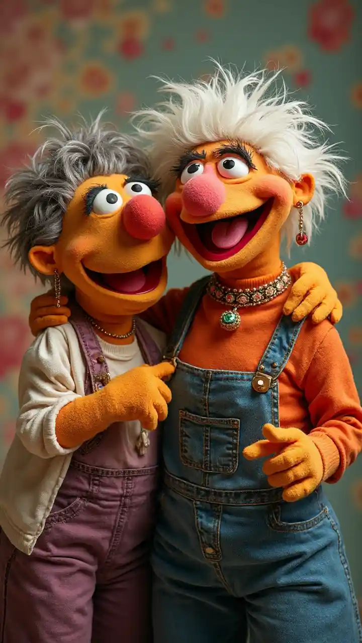 Lachendes Duo der Muppets