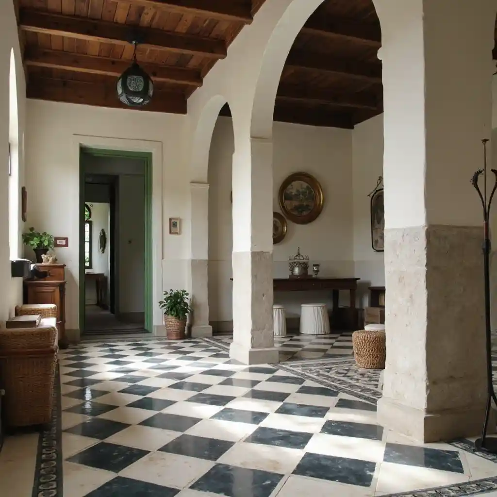 Desain lantai berpola