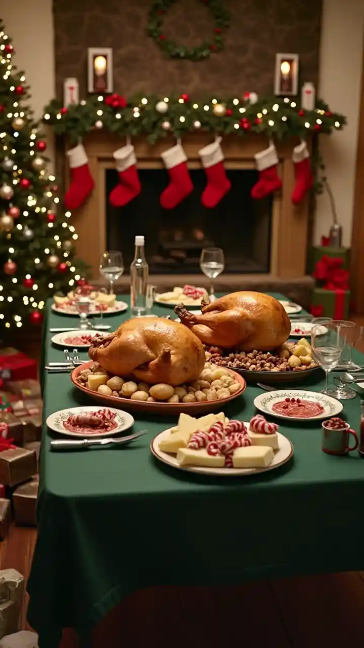 క్రిస్మస్ విందు ఏర్పాటు