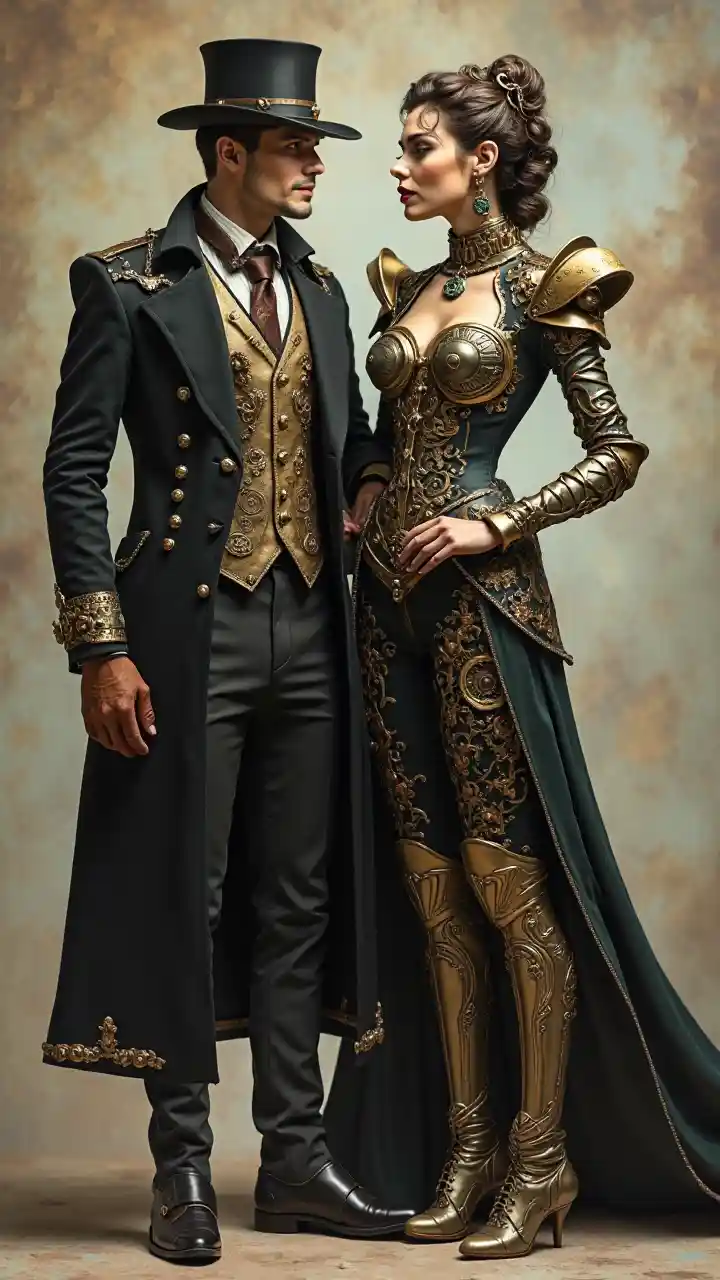 Pareja Steampunk