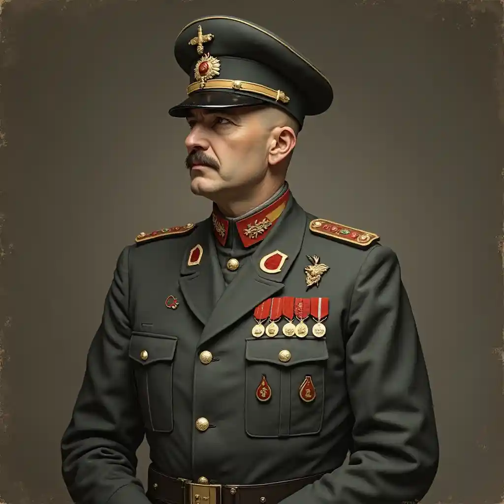 Retrato de estilo soviético