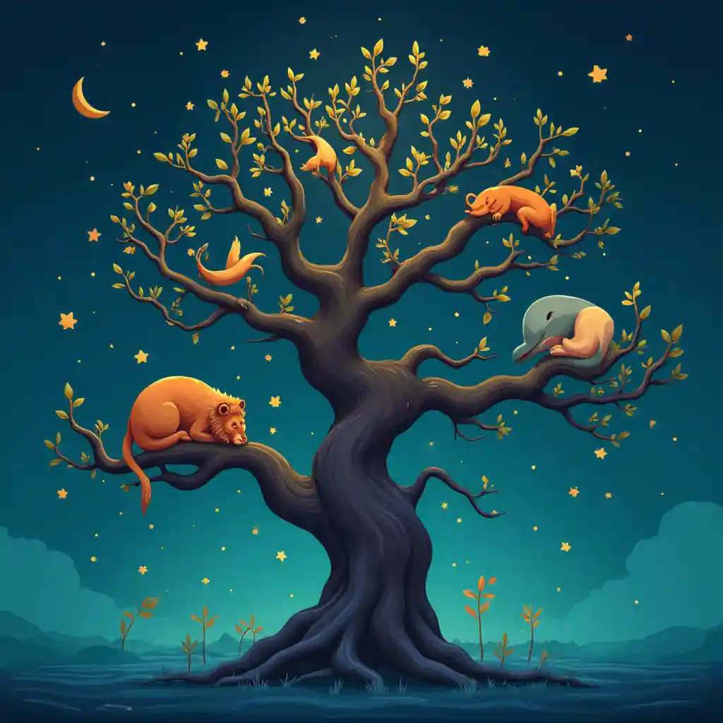 Uykuda Olan Hayvanlar Örneği