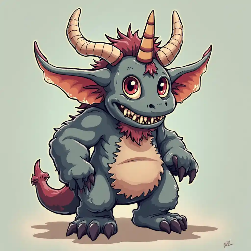 Licorne de dessin animé