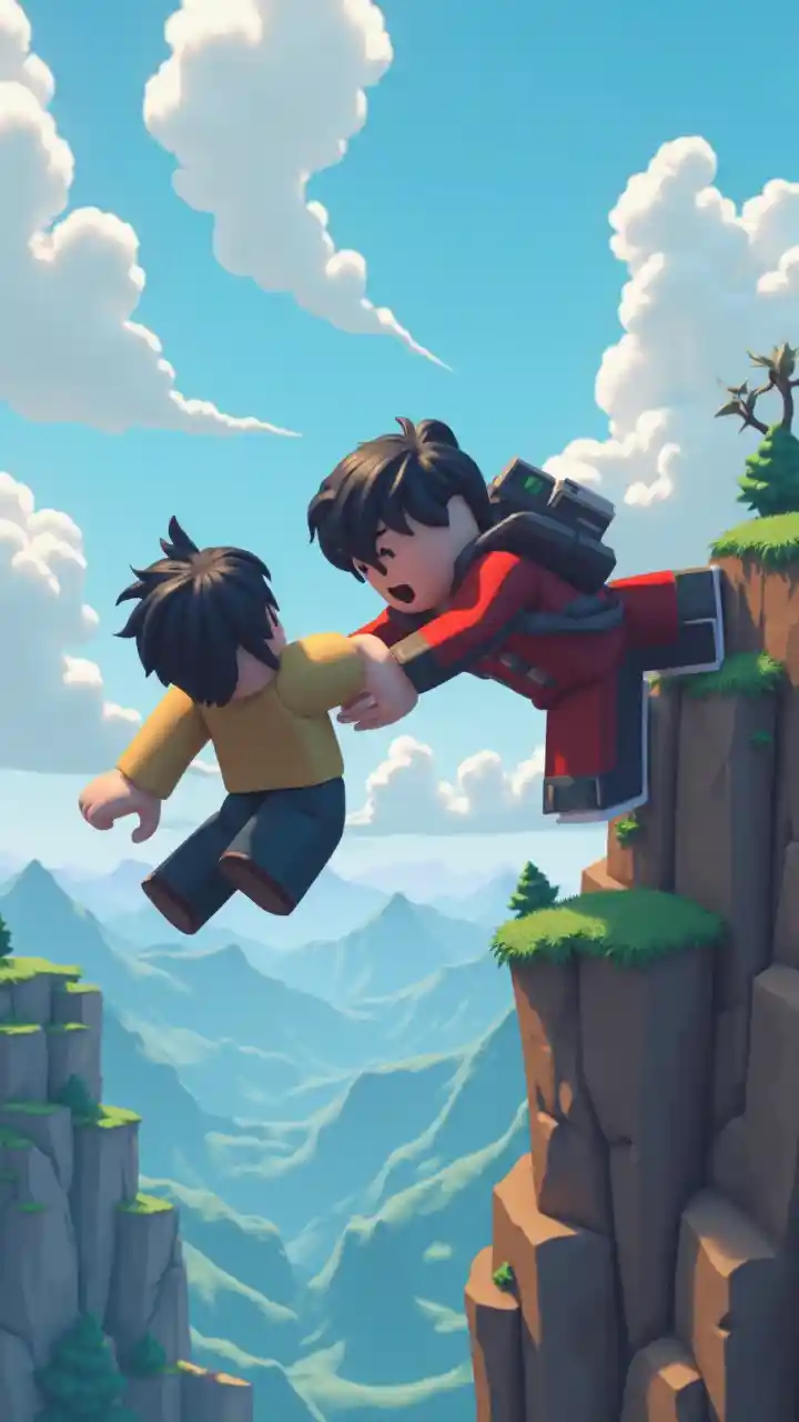 Roblox Noob prend des risques