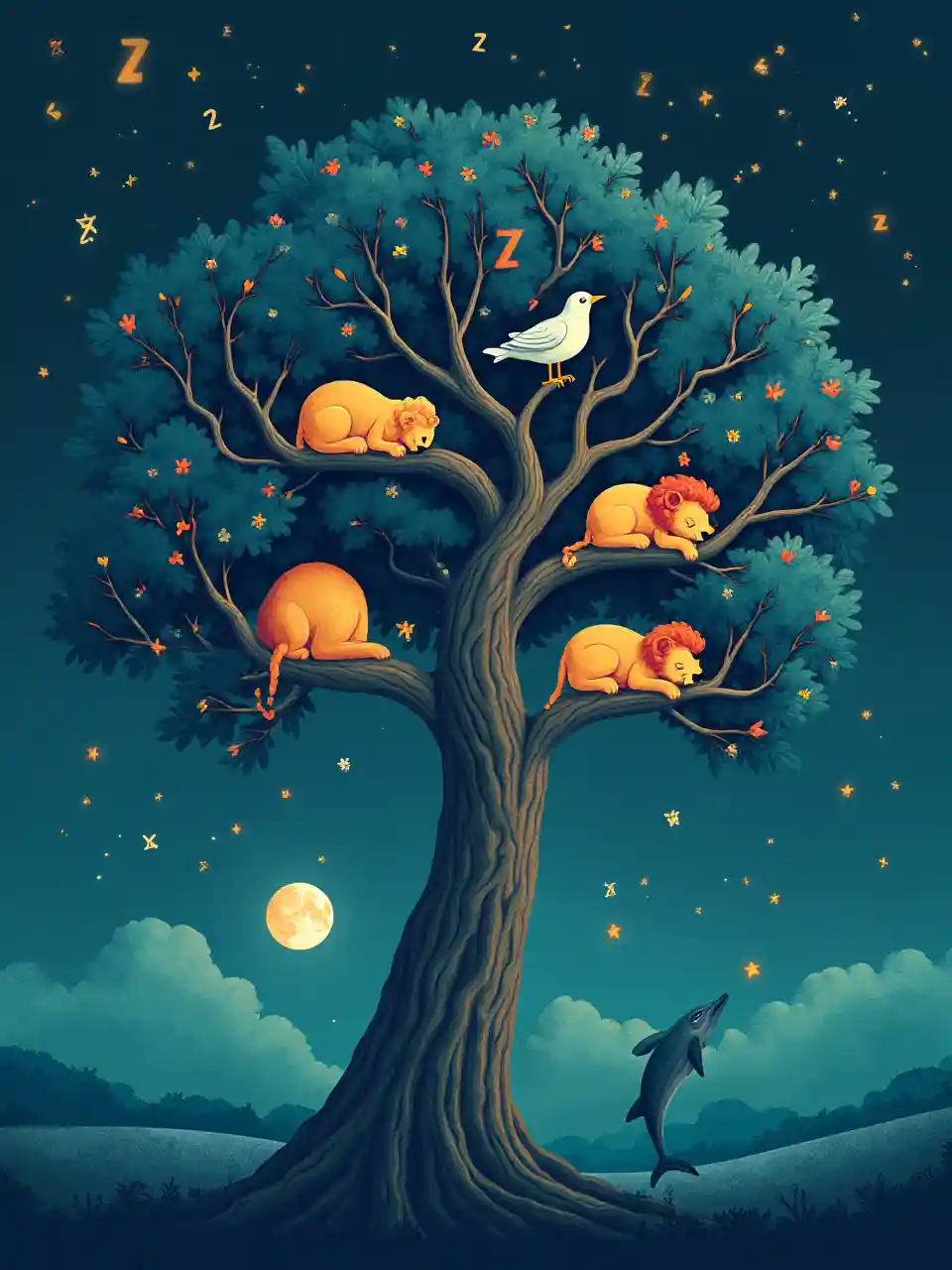 Schlafender Tierbaum